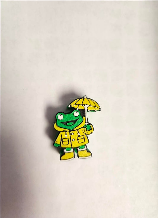 Straw Topper- 3D Printed Umbrella Frog Straw Topper