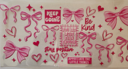 UVDTF Wrap- Be Kind Affirmations