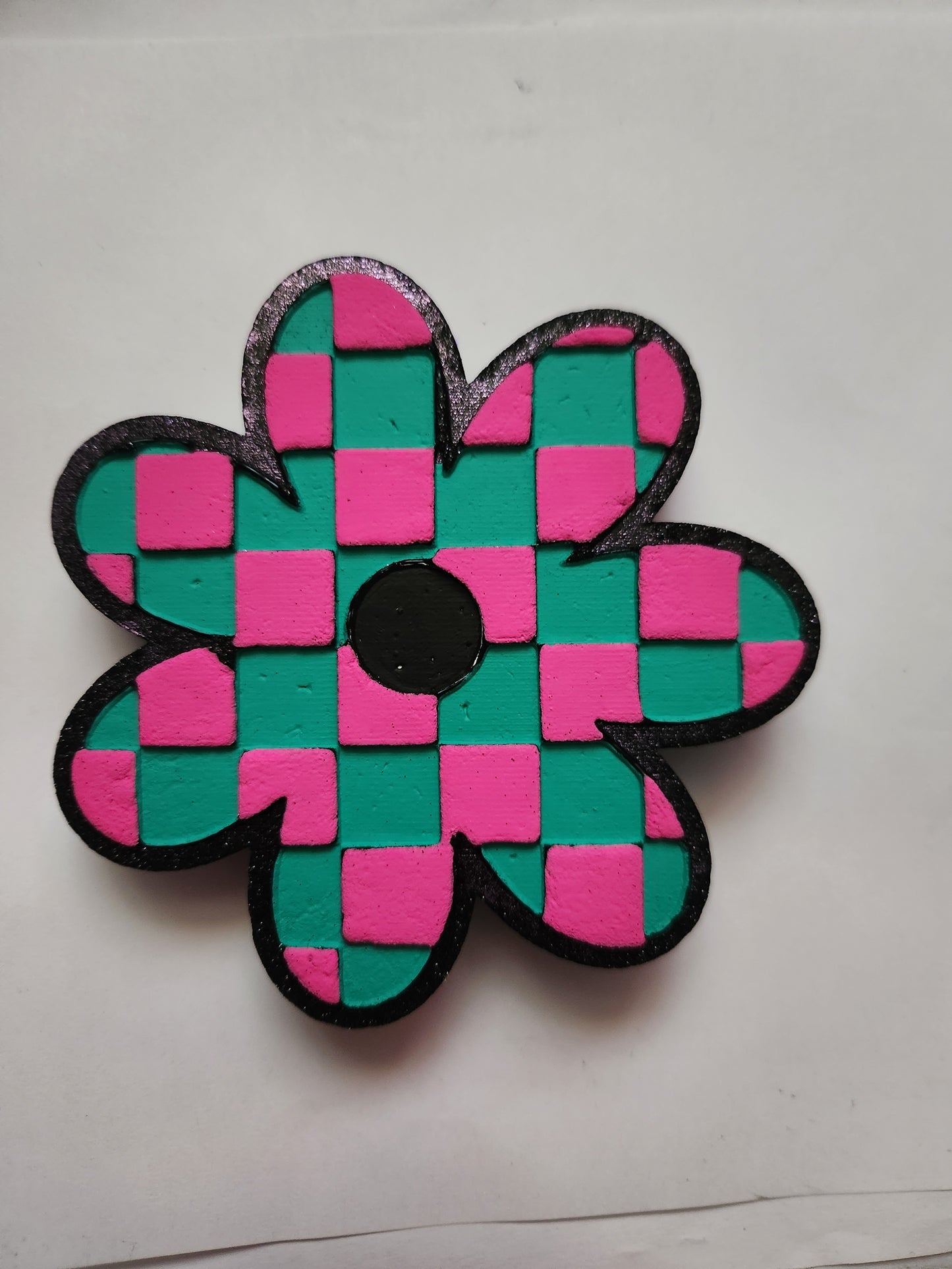 🍓 🍑 Sangria- Checker Flower