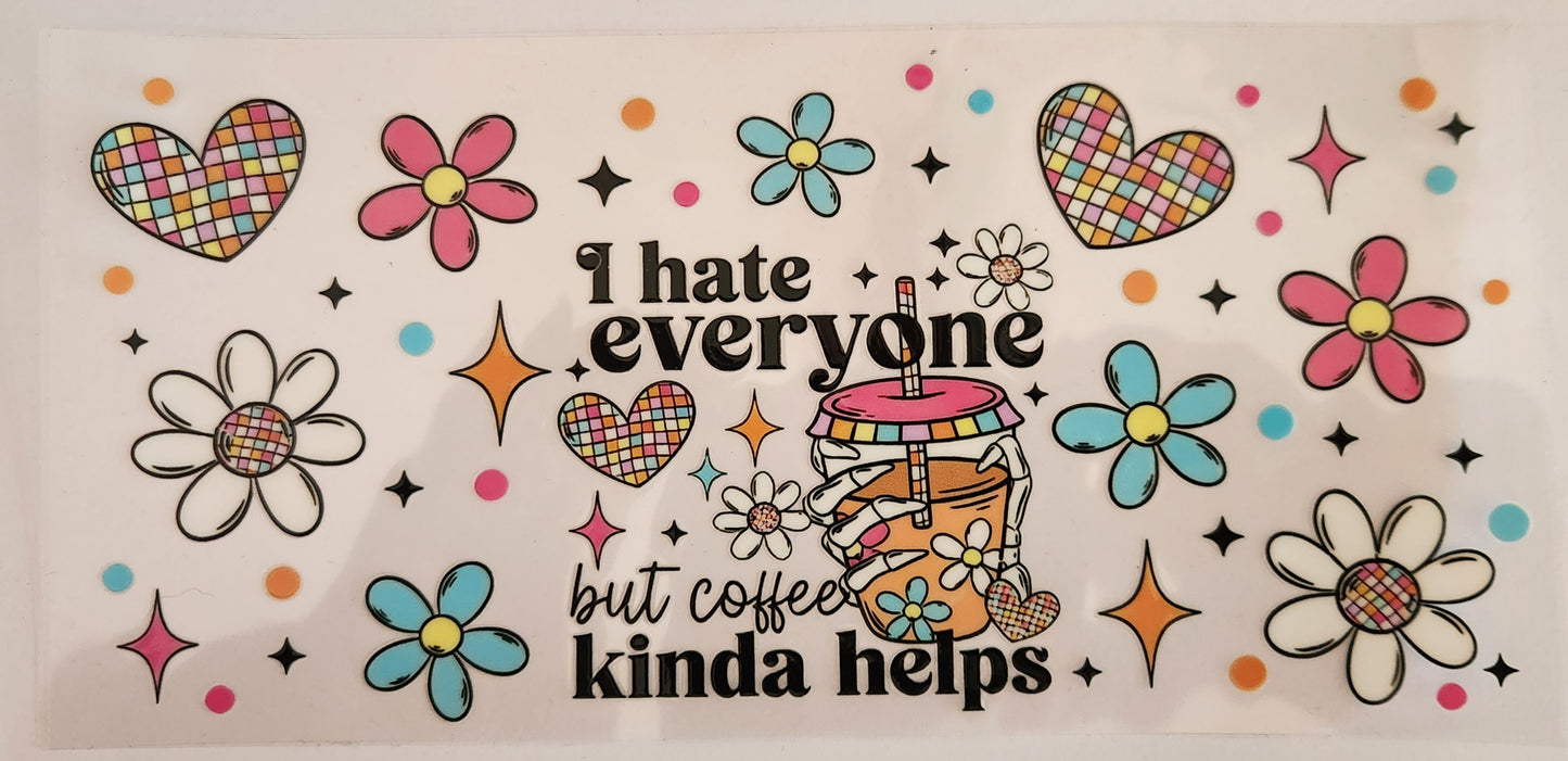 UVDTF Wrap 16oz- Coffee Helps