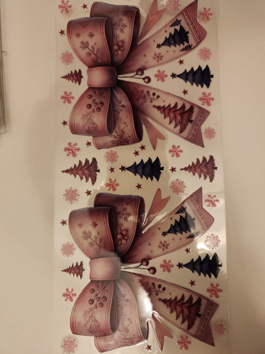 Cup Wrap- Holiday Bows