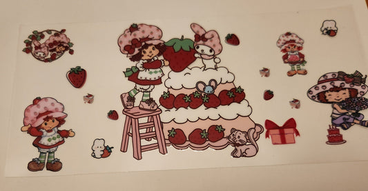 UVDTF Wrap 16oz- Strawberry Girl