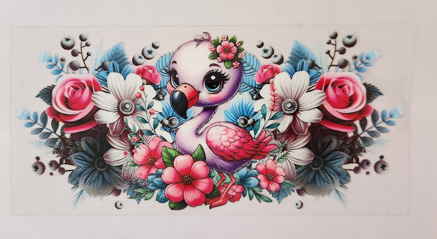 UVDTF Wrap 16oz- Flamingo Cutie