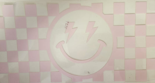 UVDTF 16oz- Checkered Smile