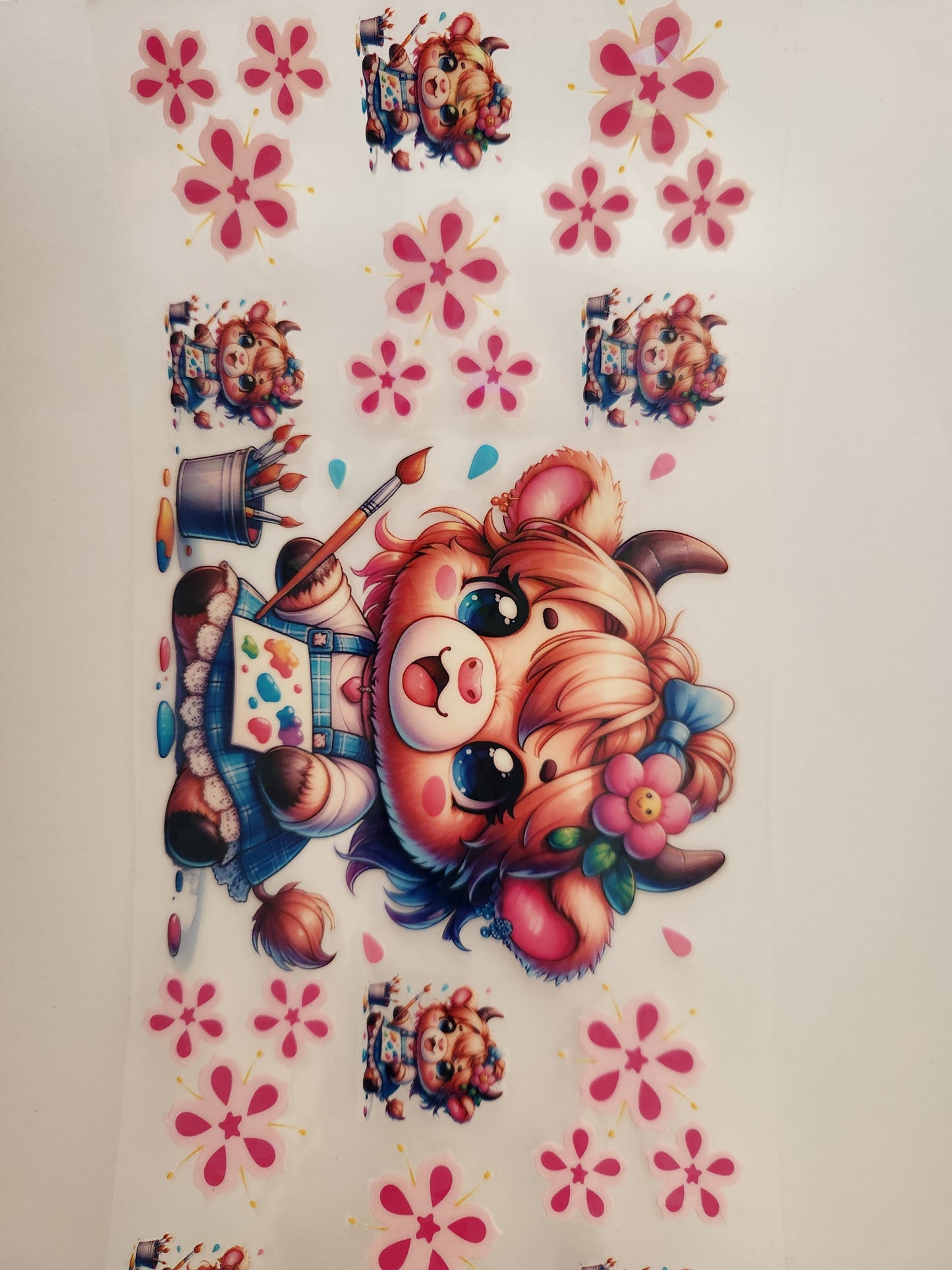 Cup Wrap- Painting Cow