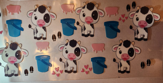 UVDTF Wrap- Cow & Bucket