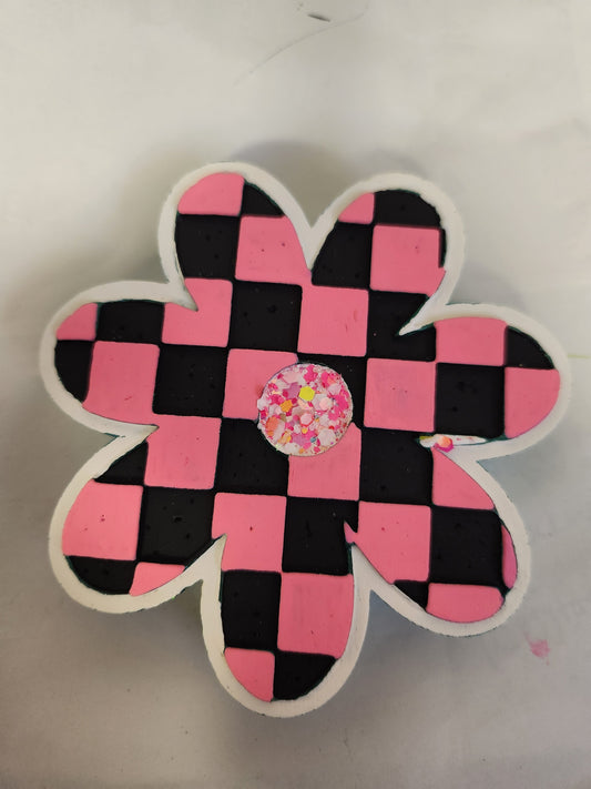 RTS Freshie-  Checkered Flower