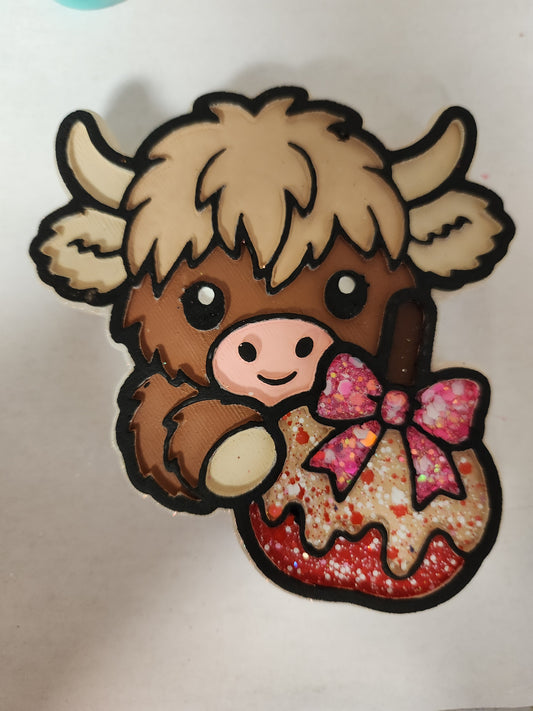 Custom Freshie- Candy Apple Cow Cutie