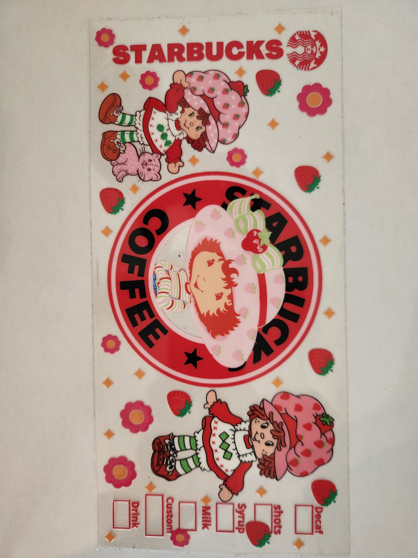 Cup Wrap- Strawberry Shortcake