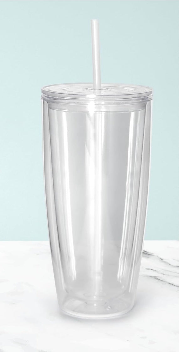 24oz Round Snowglobe Cup- Custom