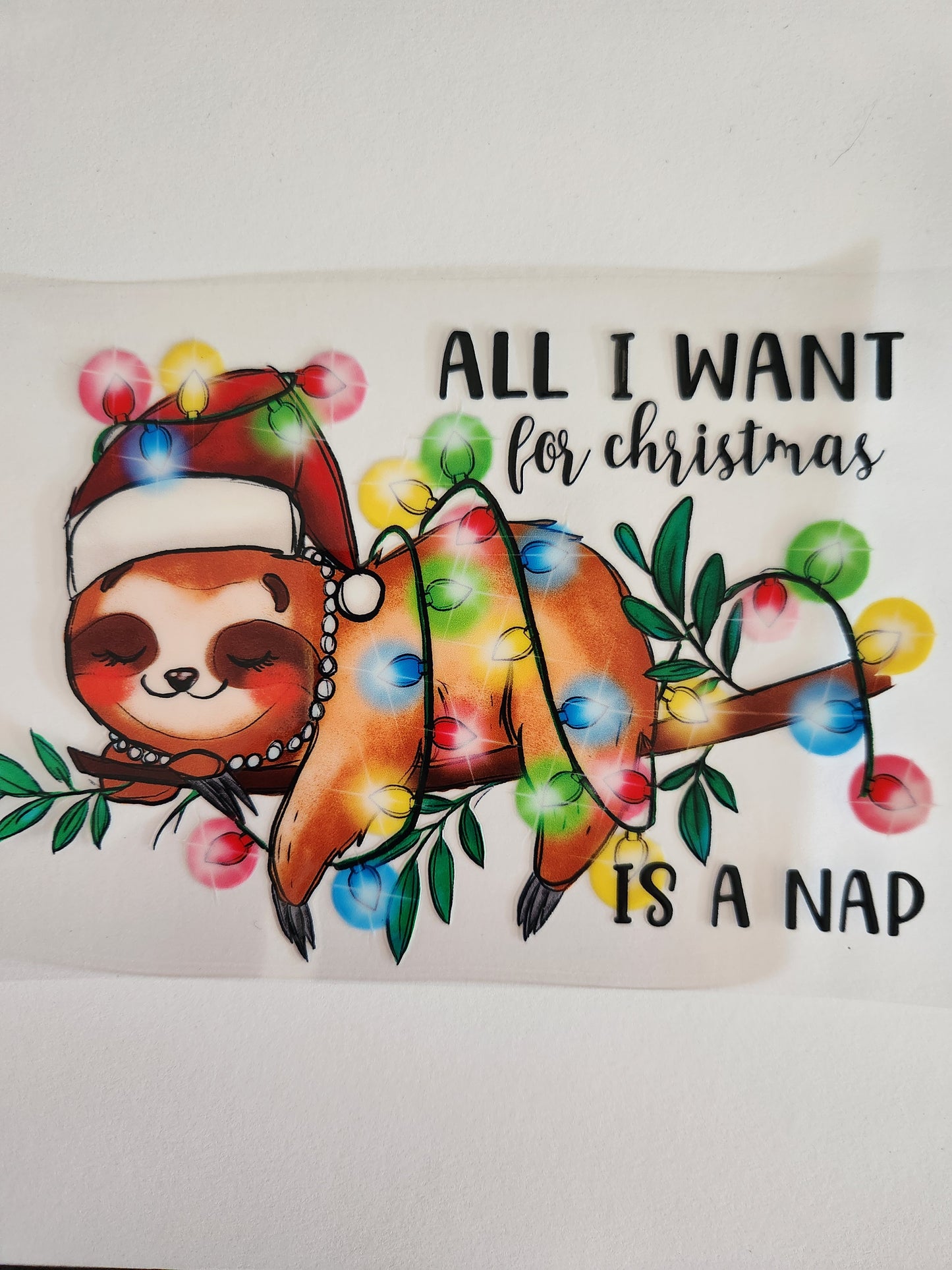 Cup Wrap- Sloth Nap
