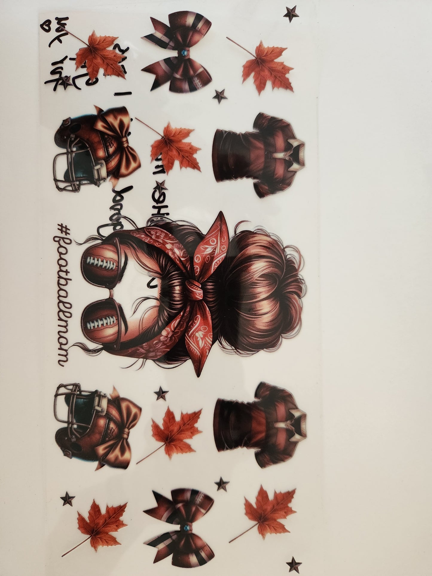 Cup Wrap- Football Mama