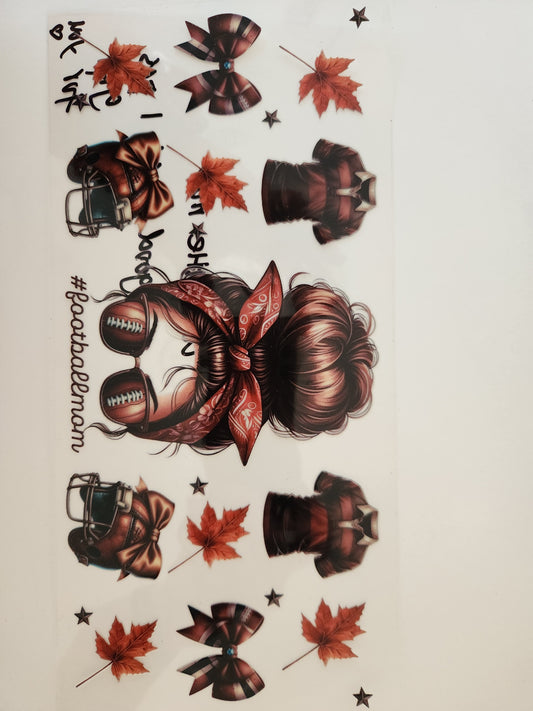 Cup Wrap- Football Mama