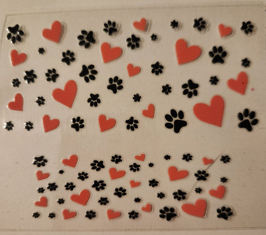 UVDTF Mini Tumbler Keychain Wrap (single) Paws