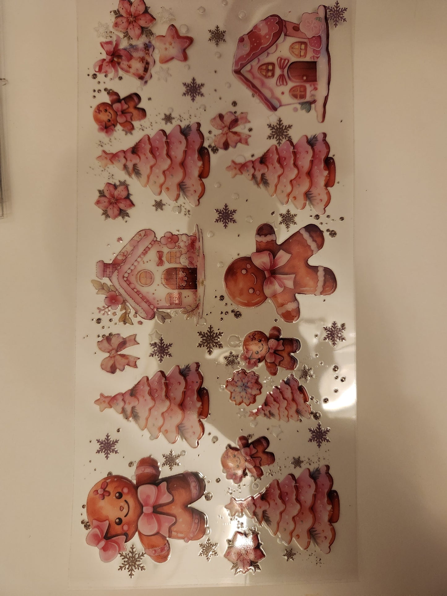 Cup Wrap- Gingerbread Pink