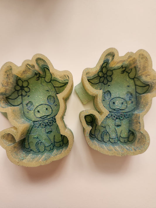 Custom Freshie- Baby Cow Vent Clips