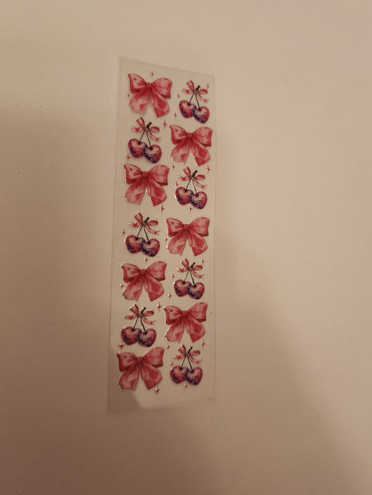 UVDTF Pen Wrap- Cherries (single)