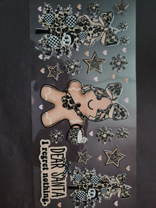 Cup Wrap- Regret Nothing Gingerbread