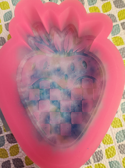 Custom Freshie- Checkered Strawberry