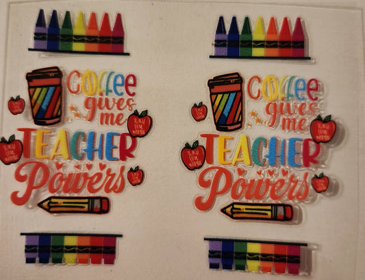 UVDTF Hotel Keychain (Single) - Teacher Powers