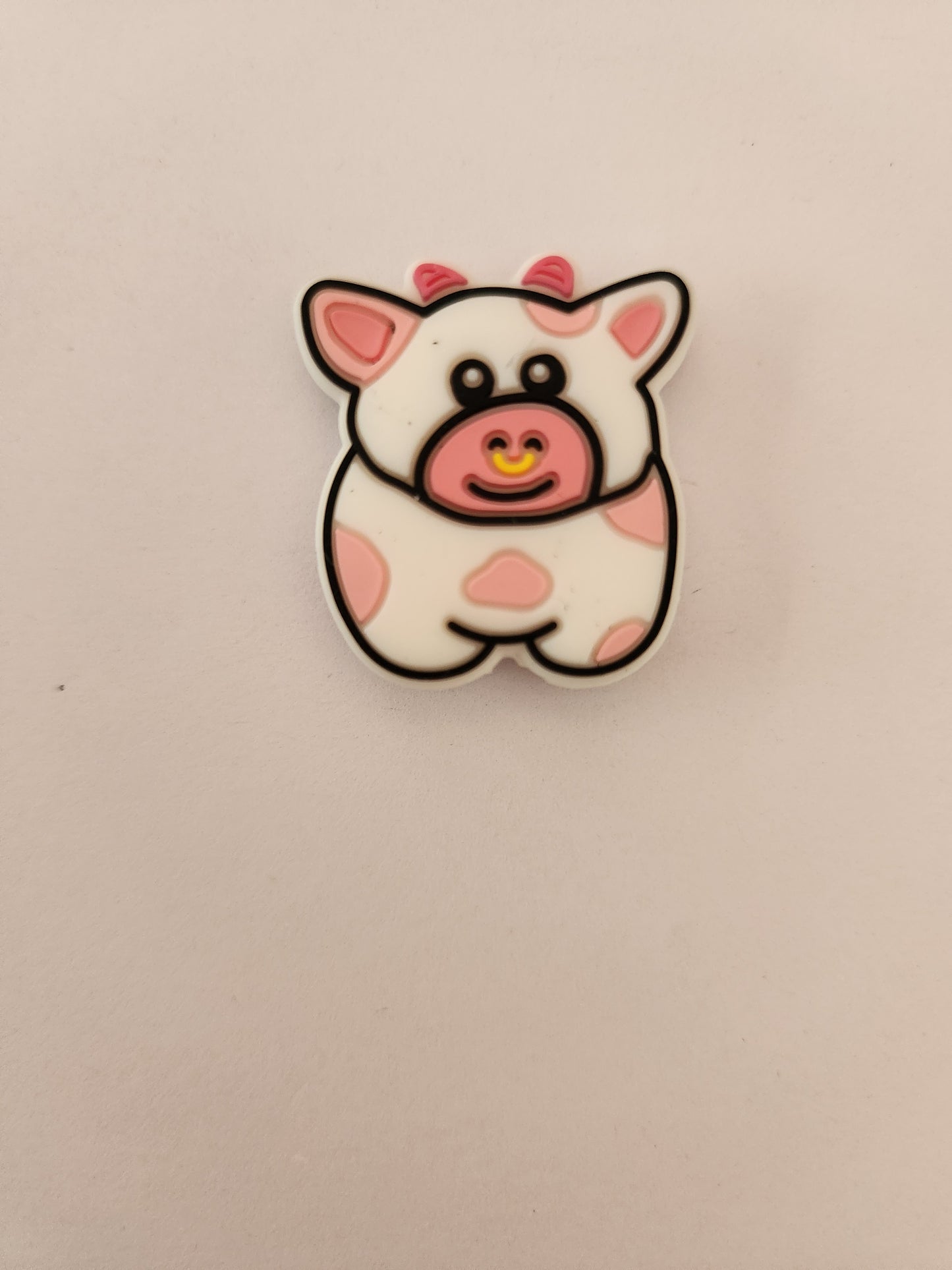 2D Silicone Focal- Double Sided Cow
