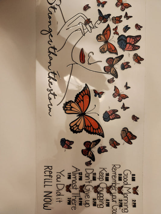 Cup Wrap- Butterfly Goals