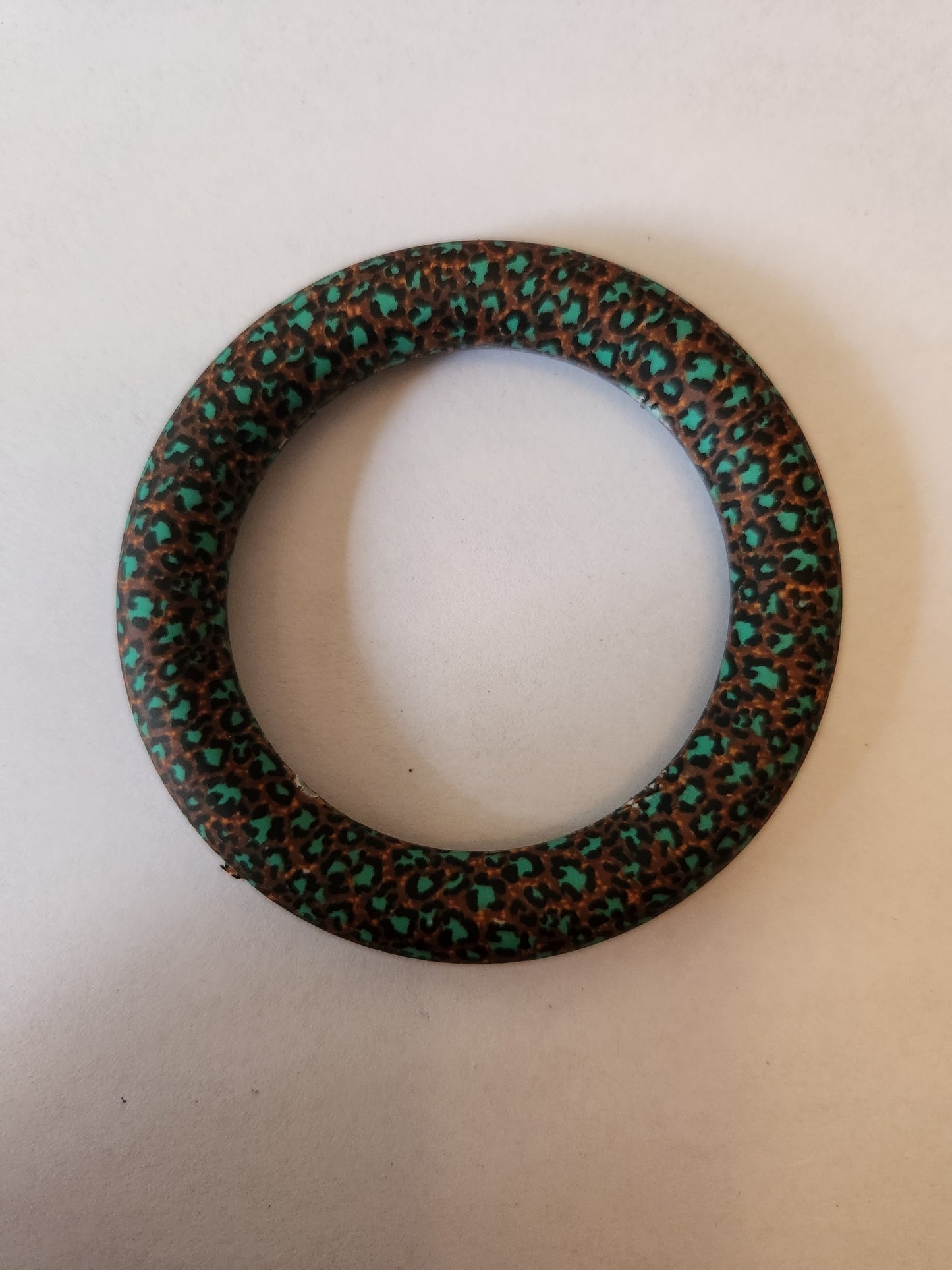 65mm Silicone Rings- Leopard Print