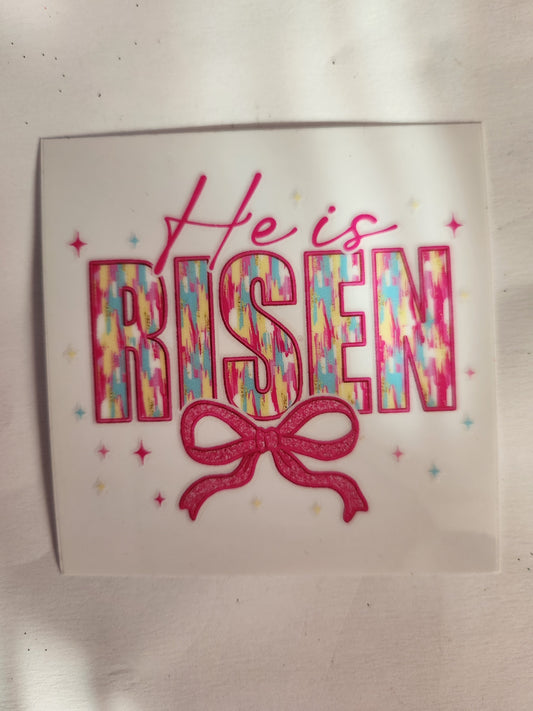 UVDTF Decal- He Is Risen