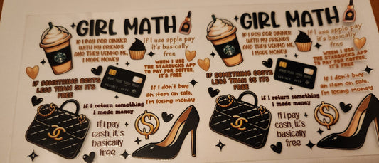 UVDTF Wrap- 16oz Girl Math