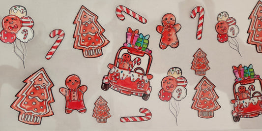 UVDTF 16oz Cup Wrap- Gingerbread