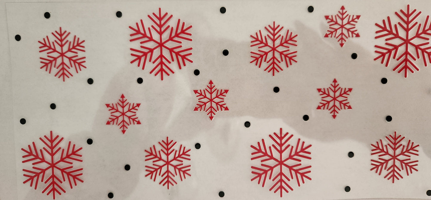 UVDTF 16oz Cup Wrap- Snowflakes