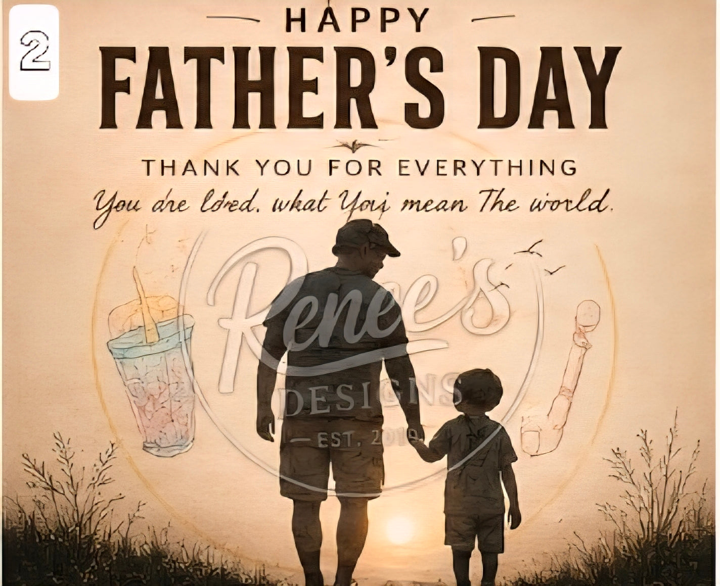 Custom Digital Fathers Day Print. Choose from above or Message me Your Request