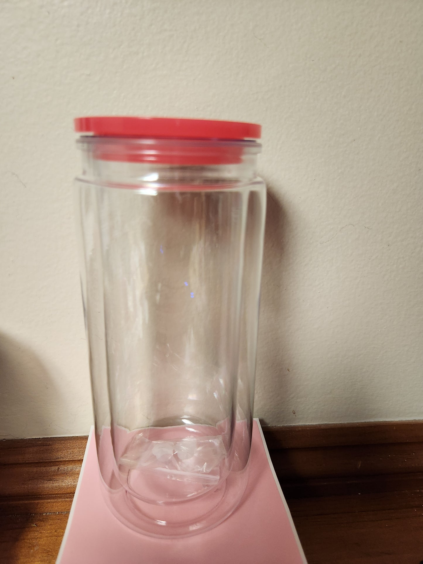 20oz Custom Acrylic Snowglobe Cup