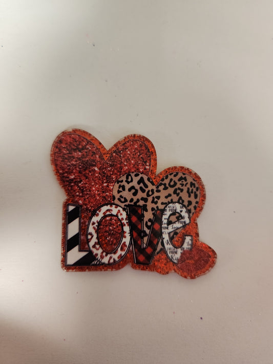 Flat Back Acrylic- Love