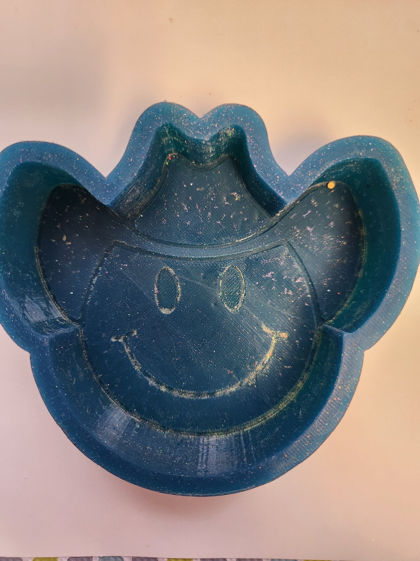 DESTASH MOLD- Cowboy Hat Smiley