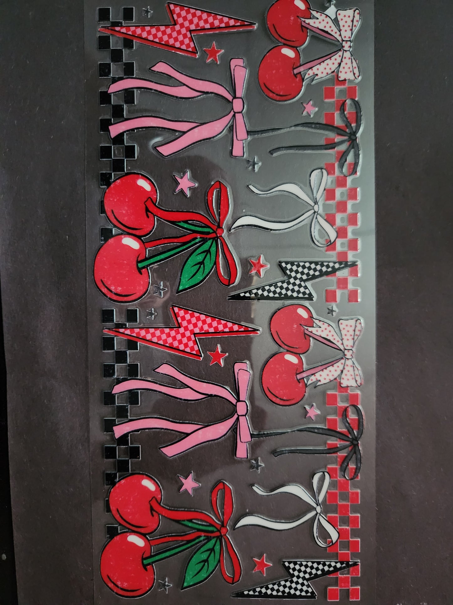 Cup Wrap- Cherry Bows