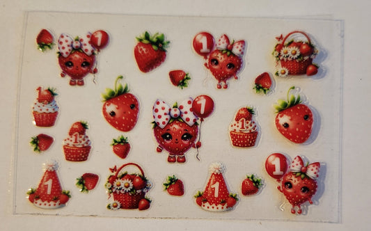 UVDTF Credit Card Wrap- Strawberries