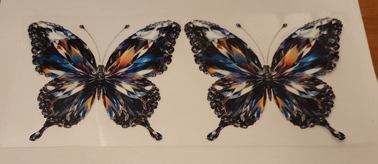 UVDTF 16oz Cup Wrap- Diamond Butterfly