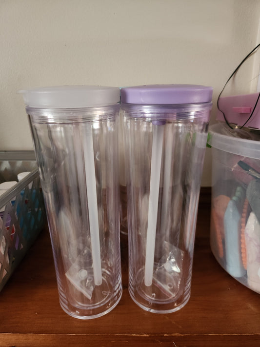 24oz Fliptop Snowglobe Blank Cups (Cup Only)