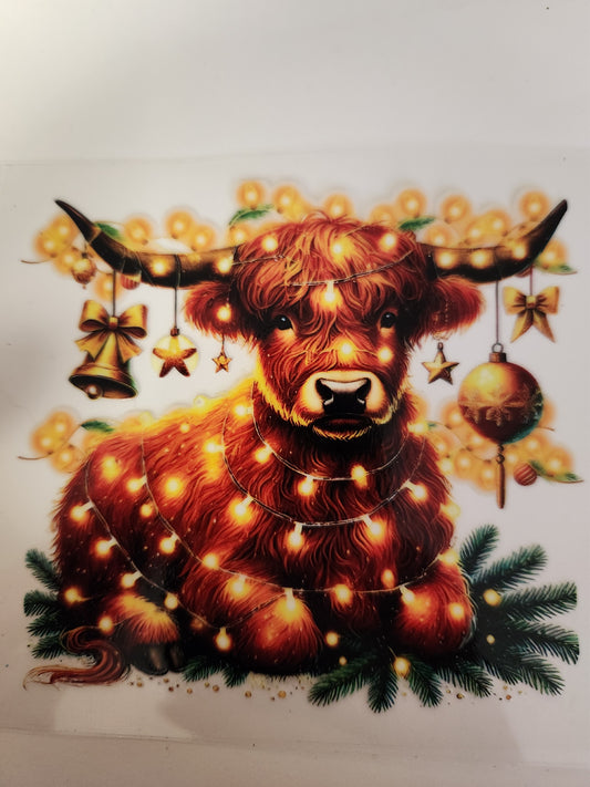 UVDTF Decal - Christmas Cow