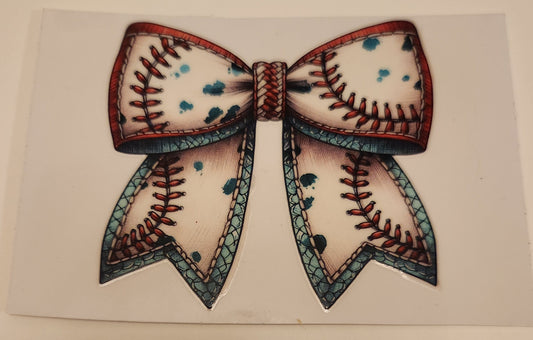 UVDTF Decal- Baseball Bow