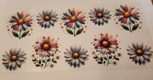 UVDTF Decal- Flowers