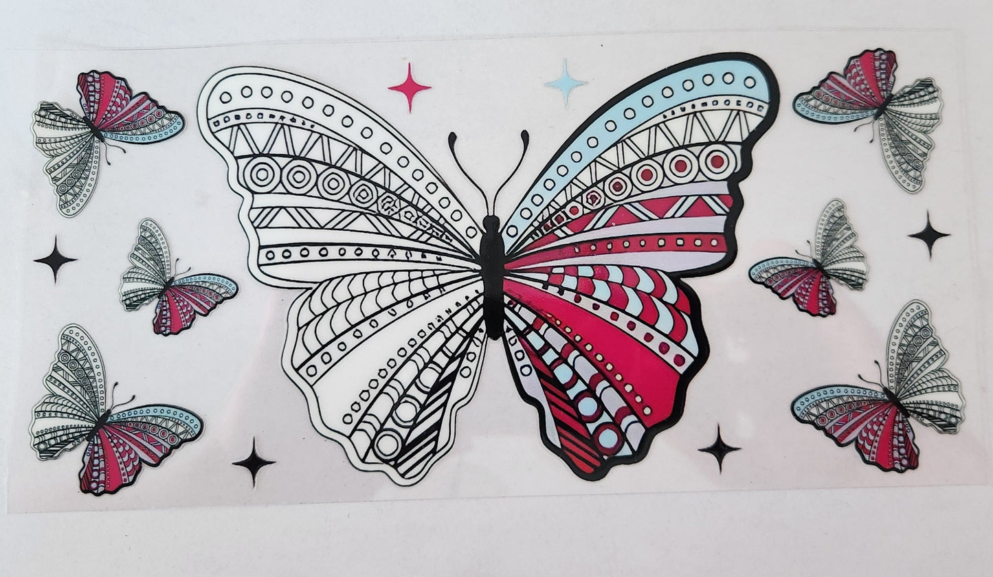 UVDTF Wrap 16oz- Butterflies