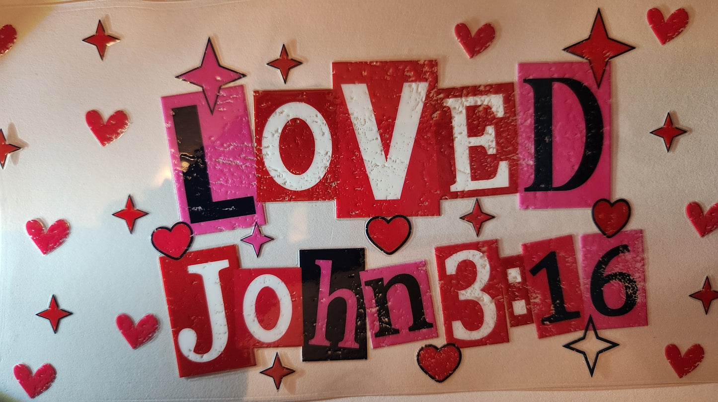 UVDTF Wrap- 16oz Loved John 3:16