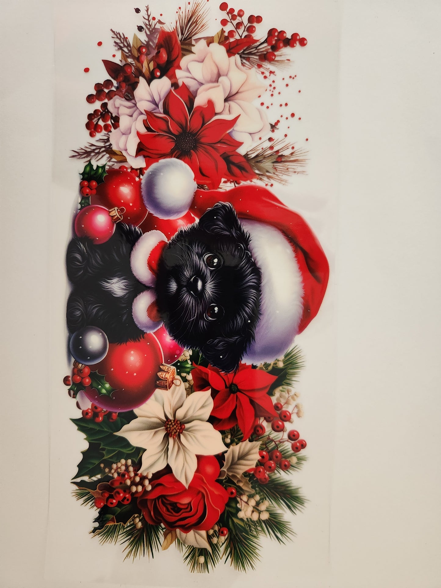 Cup Wrap- Christmas Puppy