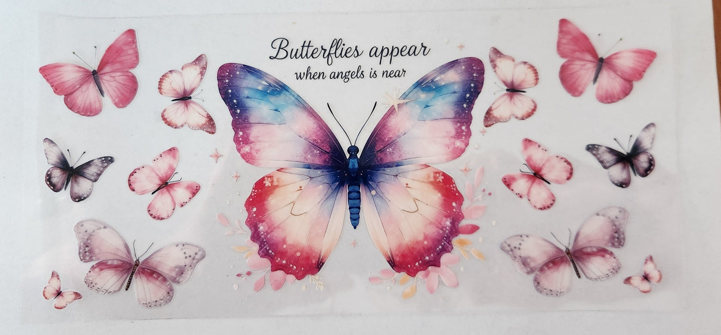 UVDTF Wrap 16oz- Butterflies Appear