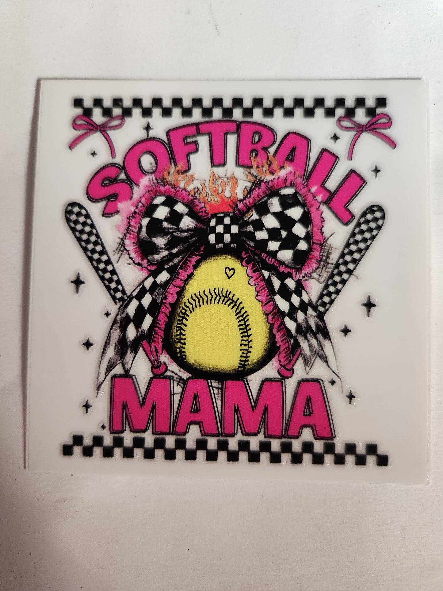 UVDTF Decal- Softball Mama