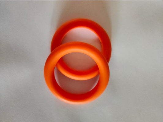 65mm Silicone Rings- Orange