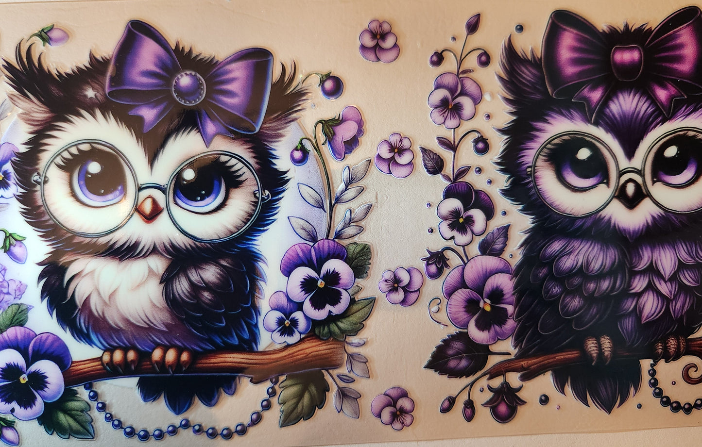 UVDTF Wrap- 16oz Owls