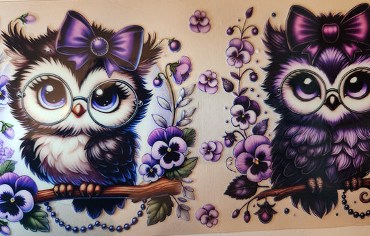 UVDTF Wrap- 16oz Owls